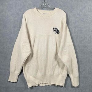 Fisherman style Embroidered dog sweater.